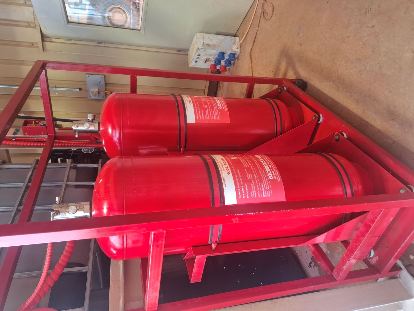Oil Matrix Fire Suppression System Installation